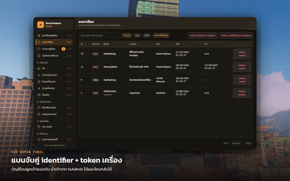 X3D Admin Panel — 5