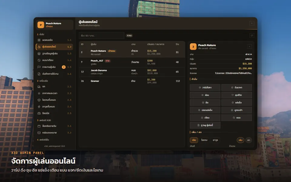 X3D Admin Panel — 2
